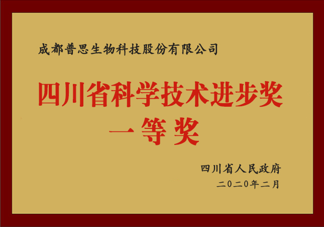 四川省科学技术进步奖一等奖