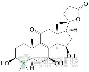 3β,7β,15β-三羟基-11-羰基-羊毛甾烷-8-烯-24→20内酯