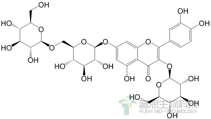 槲皮素-3-O-β-D-葡萄糖-7-O-β-D-龙胆双糖苷