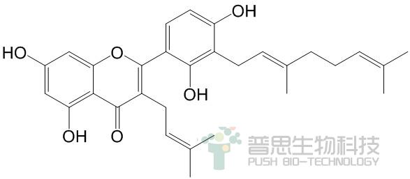 3'-牻牛儿基-3-异戊烯基-5,7,2',4'-四羟基黄酮